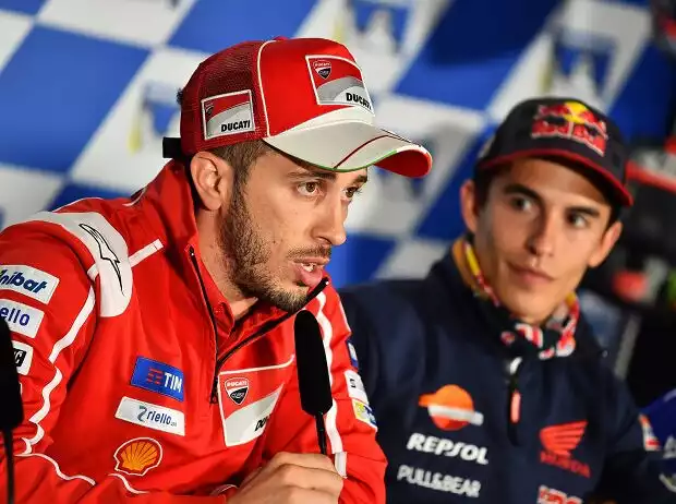 Titel-Bild zur News: Andrea Dovizioso; Marc Marquez