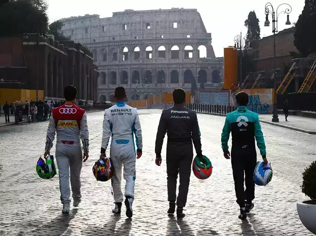 Lucas di Grassi, Sebastien Buemi, Nelson Piquet Jun., Luca Filippi Titel-Bild zur News: Lucas di Grassi, Sebastien Buemi, Nelson Piquet Jun., Luca Filippi