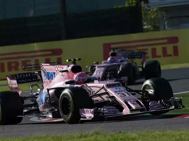 Esteban Ocon, Sergio Perez Titel-Bild zur News: Esteban Ocon, Sergio Perez