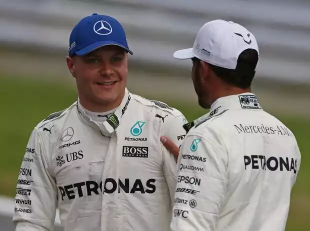 Titel-Bild zur News: Valtteri Bottas, Lewis Hamilton