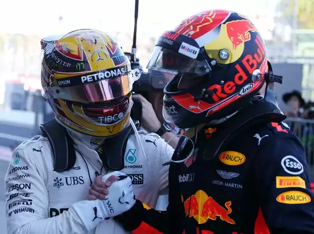 Lewis Hamilton, Max Verstappen Titel-Bild zur News: Lewis Hamilton, Max Verstappen