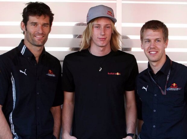 Mark Webber, Sebastian Vettel, Brendon Hartley