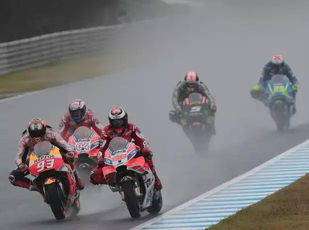 Marc Marquez, Jorge Lorenzo, Andrea Dovizioso Titel-Bild zur News: Marc Marquez, Jorge Lorenzo, Andrea Dovizioso