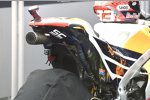 Schleifspuren an der Honda von Marc Marquez 