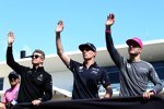 Nico Hülkenberg (Renault), Max Verstappen (Red Bull) und Stoffel Vandoorne (McLaren) 