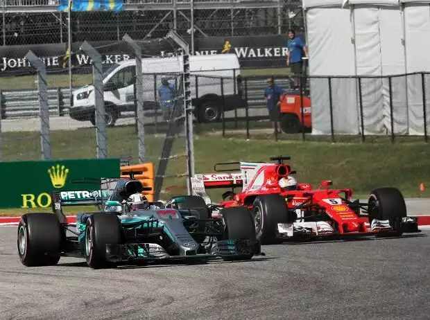 Titel-Bild zur News: Lewis Hamilton, Sebastian Vettel