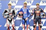 Marcel Schrötter, Mattia Pasini und Miguel Oliveira 