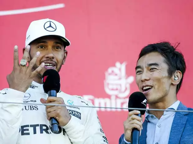 Lewis Hamilton, Takuma Sato Titel-Bild zur News: Lewis Hamilton, Takuma Sato