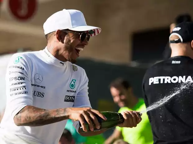 Titel-Bild zur News: Lewis Hamilton, Valtteri Bottas