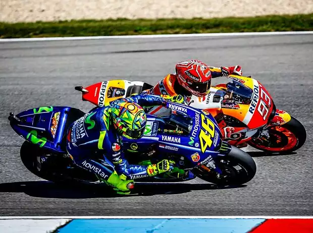 Titel-Bild zur News: Valentino Rossi, Marc Marquez