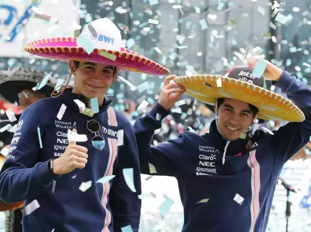 Titel-Bild zur News: Esteban Ocon, Sergio Perez
