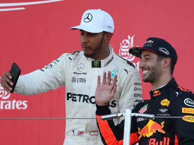 Lewis Hamilton, Daniel Ricciardo Titel-Bild zur News: Lewis Hamilton, Daniel Ricciardo