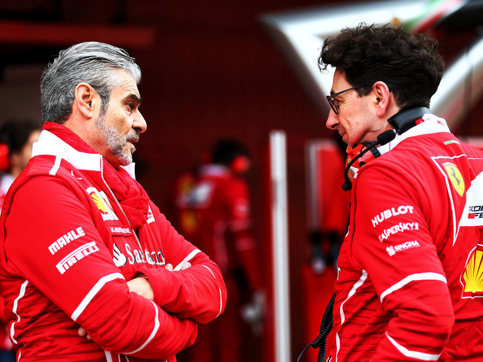 Maurizio Arrivabene und Mattia Binotto