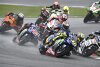 Bild zum Inhalt: Rossi fährt hinterher: Yamaha im Regen "sehr gefährlich"