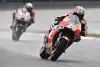 Bild zum Inhalt: Kein Untergang im Regen: Dani Pedrosa mit Platz fünf happy