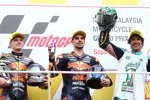 Brad Binder, Miguel Oliveira und Franco Morbidelli