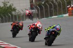 Pol Espargaro vor Danilo Petrucci und Valentino Rossi 