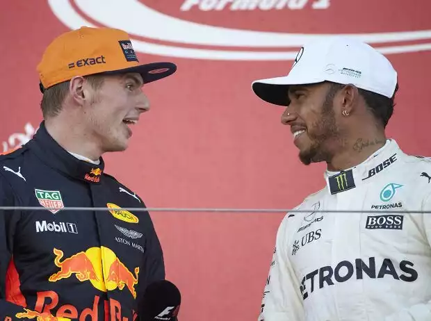 Max Verstappen, Lewis Hamilton Titel-Bild zur News: Max Verstappen, Lewis Hamilton