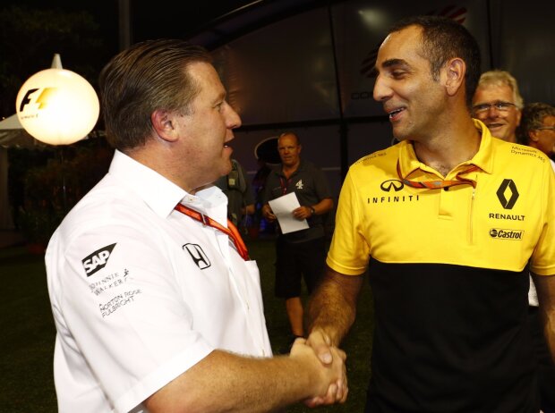 Zak Brown, Cyril Abiteboul Zak Brown, Cyril Abiteboul