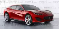 Rendering eines möglichen Ferrari SUV, Codename FX16