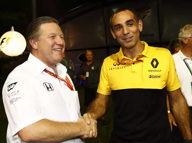 Zak Brown, Cyril Abiteboul Titel-Bild zur News: Zak Brown, Cyril Abiteboul