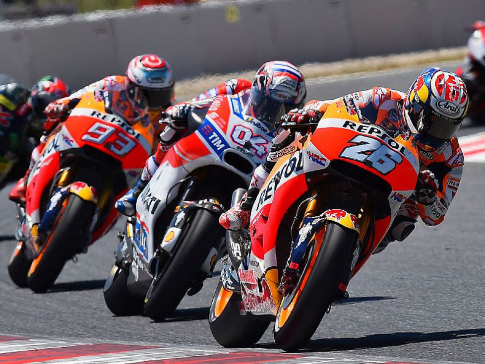 Daniel Pedrosa, Andrea Dovizioso, Marc Marquez, Jonas Folger