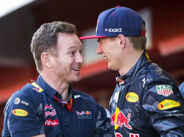Titel-Bild zur News: Christian Horner, Max Verstappen