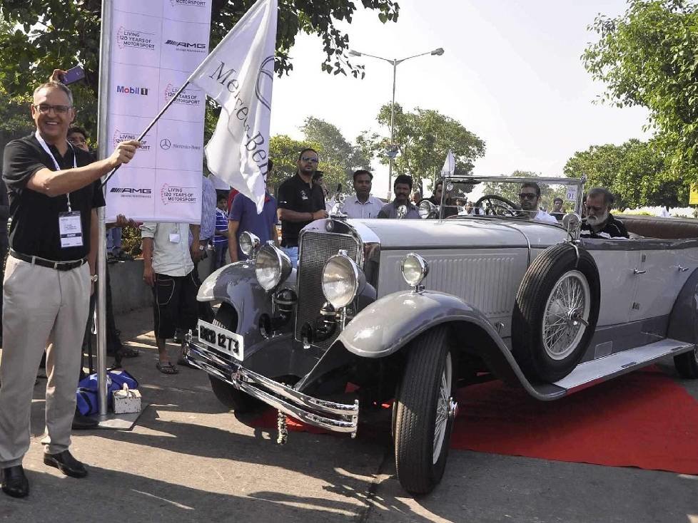 Mercedes-Rallye in Indien