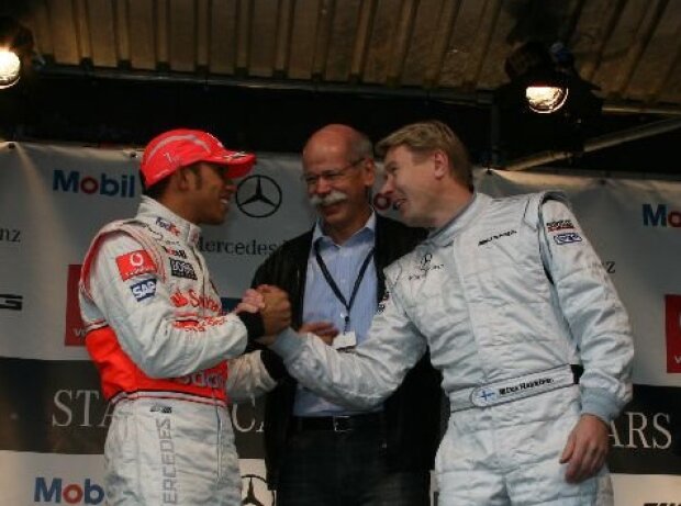 Titel-Bild zur News: Lewis Hamilton, Mika Häkkinen
