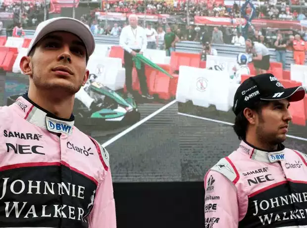 Esteban Ocon, Sergio Perez Titel-Bild zur News: Esteban Ocon, Sergio Perez