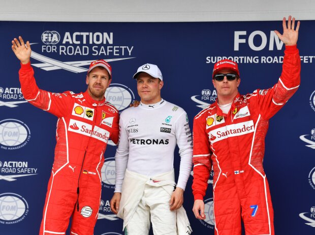 Titel-Bild zur News: Sebastian Vettel, Valtteri Bottas, Kimi Räikkönen