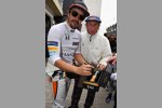 Fernando Alonso (McLaren) und Jackie Stewart 