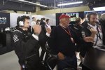 Toto Wolff, Niki Lauda und Valtteri Bottas (Mercedes) 