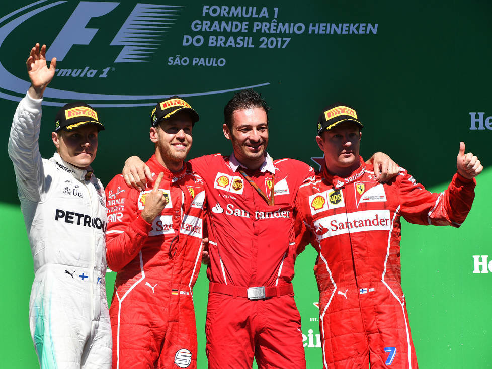 Valtteri Bottas, Sebastian Vettel, Kimi Räikkönen