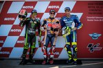 Johann Zarco, Marc Marquez und Andrea Iannone 