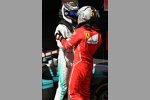 Sebastian Vettel (Ferrari) und Valtteri Bottas (Mercedes) 