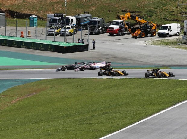 Titel-Bild zur News: Romain Grosjean, Esteban Ocon