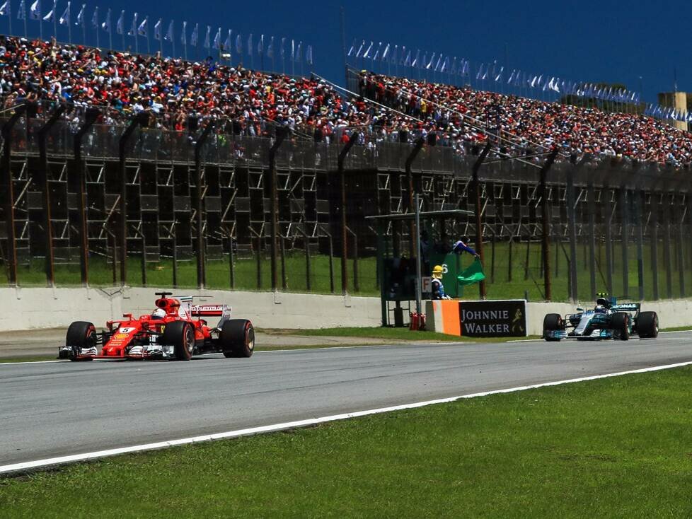 Sebastian Vettel, Valtteri Bottas, Kimi Räikkönen