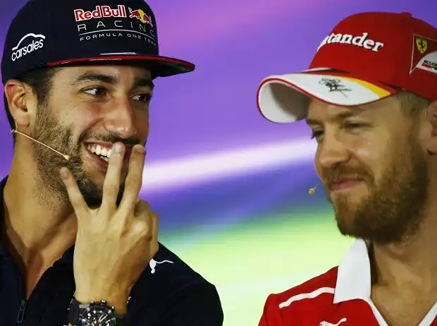 Daniel Ricciardo, Sebastian Vettel Titel-Bild zur News: Daniel Ricciardo, Sebastian Vettel
