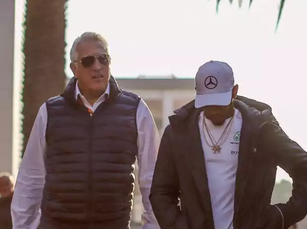Lawrence Stroll und Lewis Hamilton Titel-Bild zur News: Lawrence Stroll und Lewis Hamilton