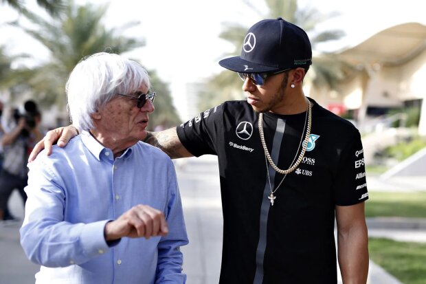 Bernie Ecclestone Lewis Hamilton Mercedes Mercedes AMG Petronas Motorsport F1 ~Bernie Ecclestone und Lewis Hamilton (Mercedes) ~ 