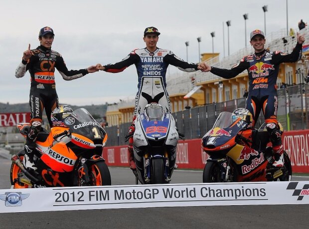 Marc Marquez, Sandro Cortese, Jorge Lorenzo