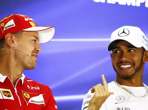 Sebastian Vettel, Lewis Hamilton Titel-Bild zur News: Sebastian Vettel, Lewis Hamilton