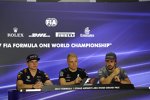 Max Verstappen (Red Bull), Valtteri Bottas (Mercedes) und Fernando Alonso (McLaren) 