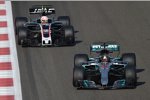 Lewis Hamilton (Mercedes) und Antonio Giovinazzi 