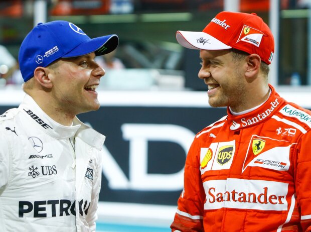 Titel-Bild zur News: Valtteri Bottas, Sebastian Vettel