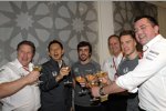 Zak Brown, Fernando Alonso (McLaren), Jonathan Neale, Stoffel Vandoorne (McLaren) und Eric Boullier 