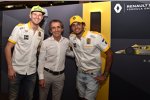 Nico Hülkenberg (Renault), Alain Prost und Carlos Sainz (Renault) 