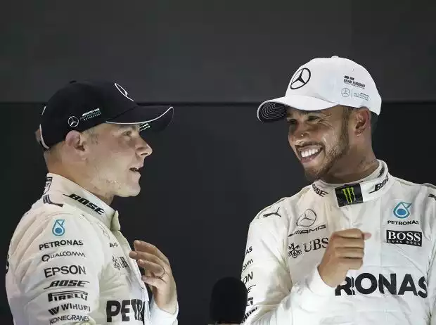 Titel-Bild zur News: Valtteri Bottas, Lewis Hamilton