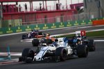 Lance Stroll (Williams), Romain Grosjean (Haas) und Stoffel Vandoorne (McLaren) 